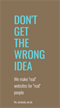 Mobile Screenshot of dontgetthewrongidea.com